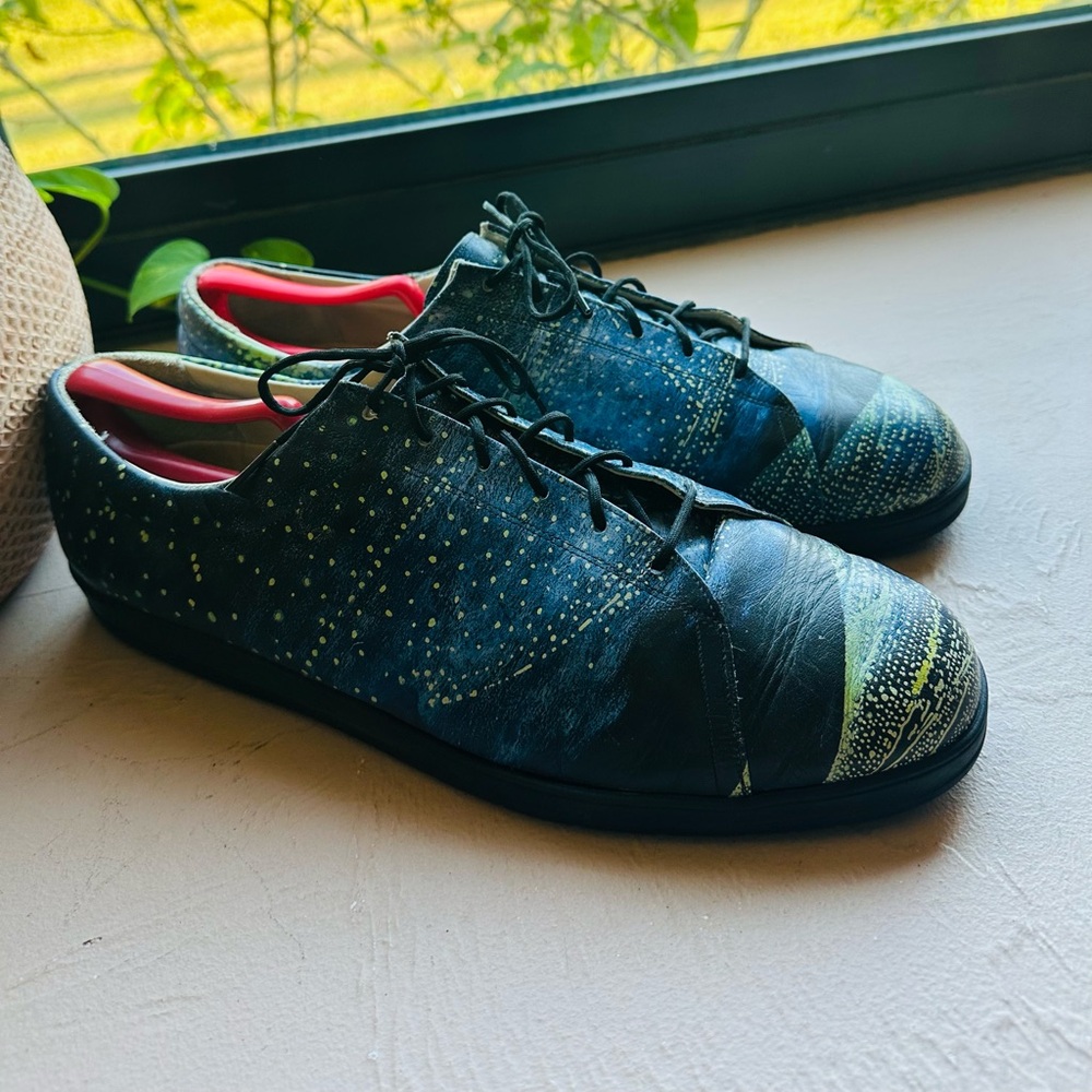 Icon Oxford Wearable Art Shoes Leather Peter Alexander Navigator Lights M12/W14
